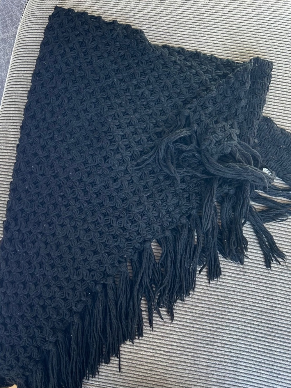 Vintage Black Shawl